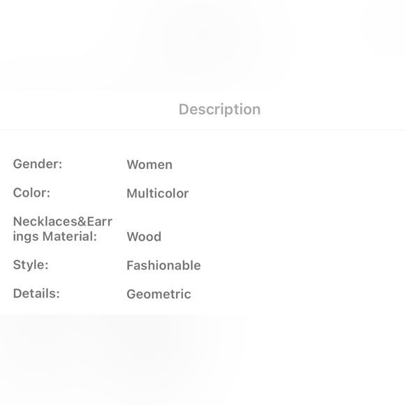 Feathered shape necklace and drop earrings - Picture 8 of 9